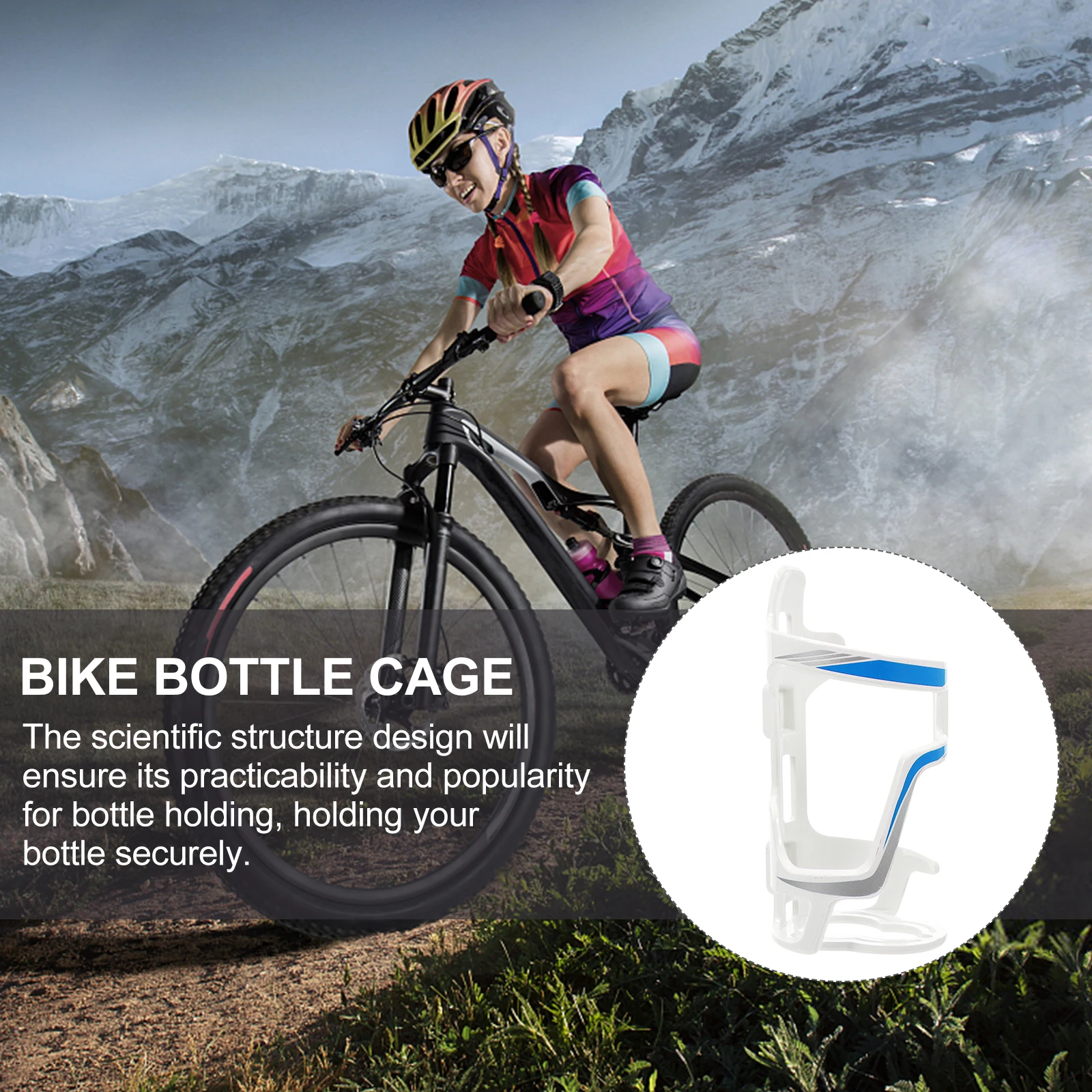 

1 Pcs Durable Nylon Bike Water Bottle Cage Innovative Design Lightweight Holder Cycling Accessories for Bicycle