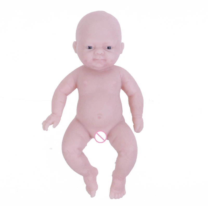 4.33in Unpainted/Uncompleted for Doll Toy Detailed Paint Baby Room Decoration Eco-friendly Real Life Baby for Dol