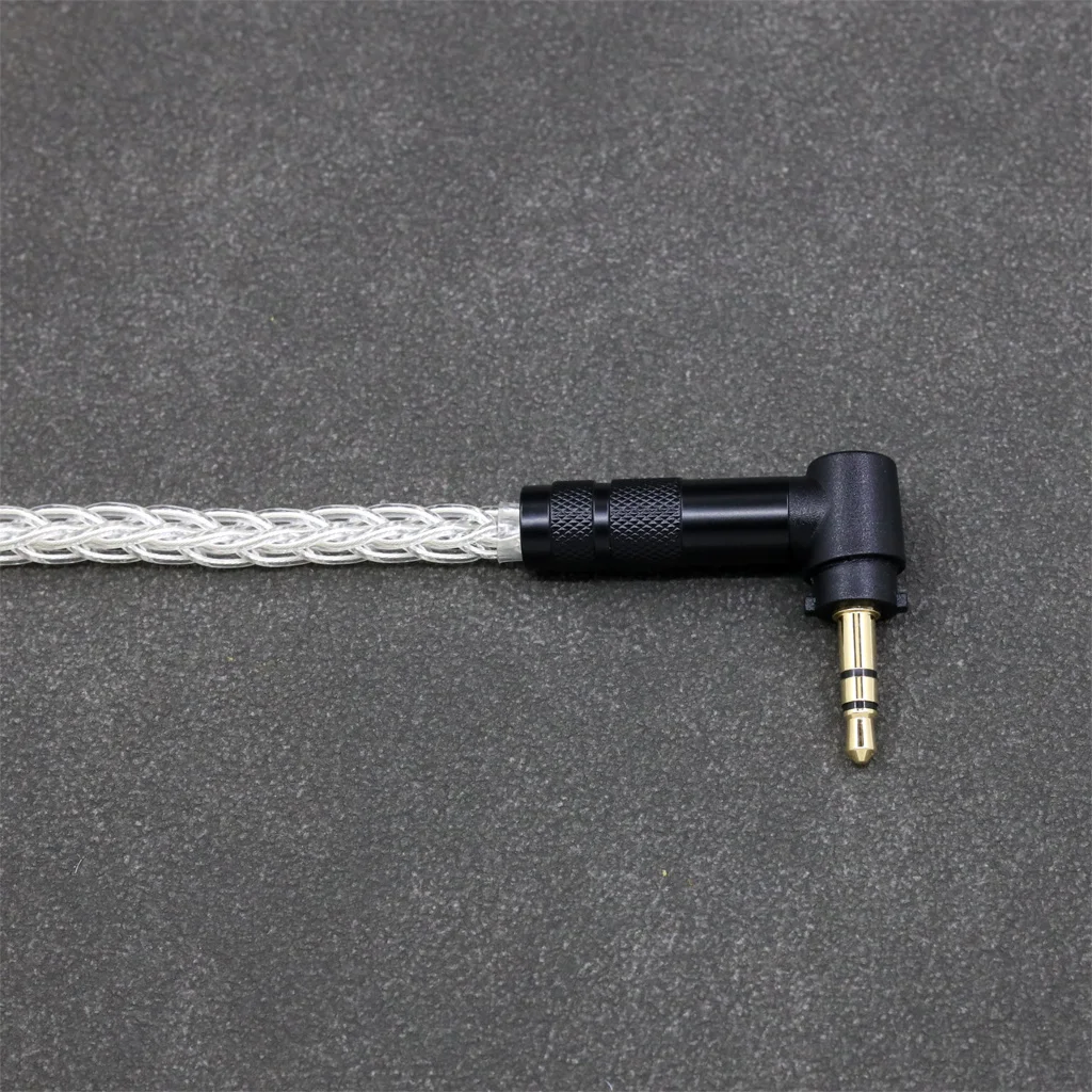 LN 008497   8 كور 99% 7n الفضة النقية البلاديوم سماعة سماعة كابل ل Fostex T50RP Mk3 T40RP Mk2 T20RP Mk2 Dekoni الصوت