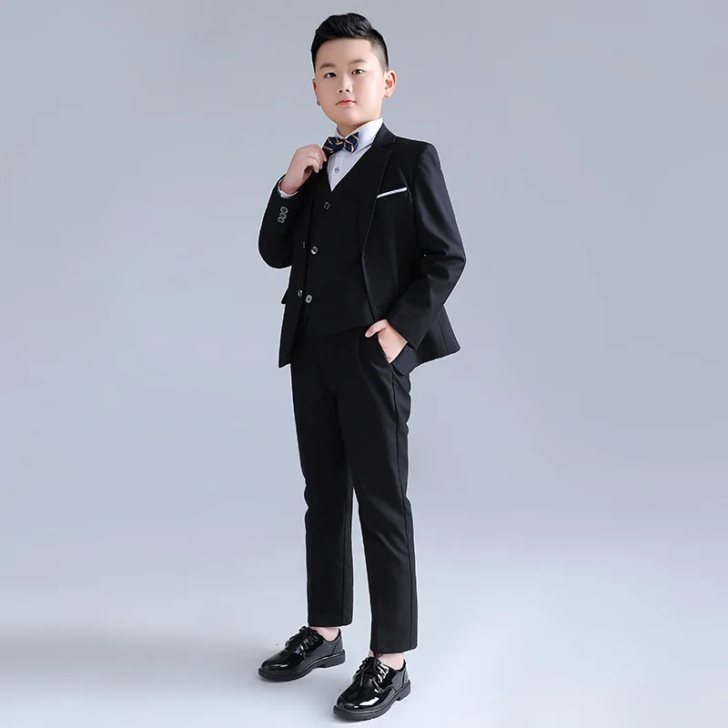 Child formal attire increase fat boy suit Optional jacket, pants, vest, tie, shirt 120-180cm party Swallowtail kid