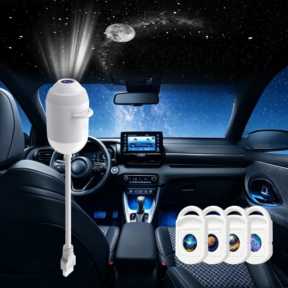 Christmas Gift HD Projection Lamp Smart 5D Holographic Night Light Projector USB Star Projector Adjustable Galaxy For Kid Lover