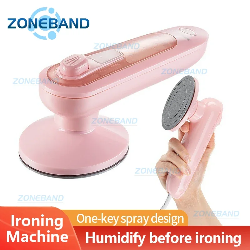 

Portable Mini Vertical Garment Steamer Dewrinkle Pink Ironing Machine for Clothes Pants Shirt Bussiness Trips Home Appliances