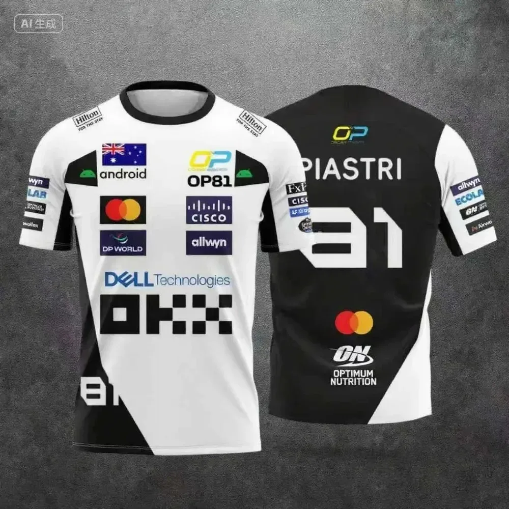 2026 Neue Atmungsaktive Sommer Unisex Fans Rennsport Lando Norris 4 Edition Sportbekleidung Kurzarm-T-Shirt
