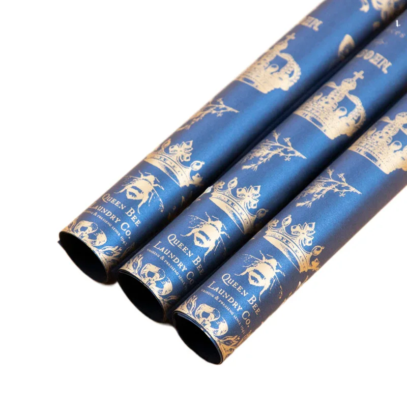 Exquisite Gift Box Thickened Hot Stamping Paper Ribbon Flower Knot Beaded Beaded Wrapping Paper For Gift Box Valentine'S Day