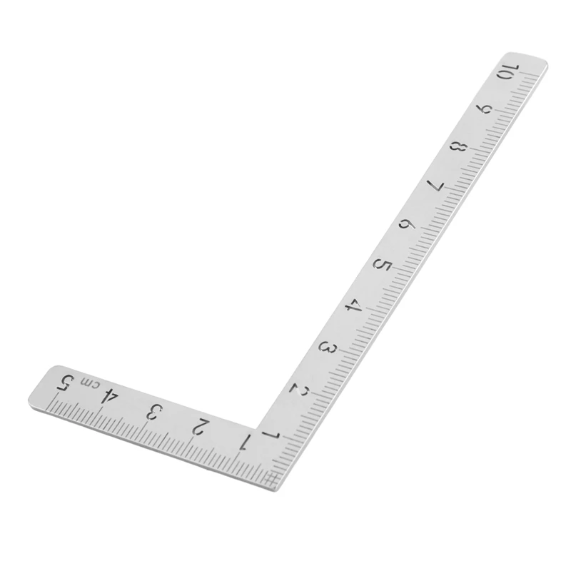 

Квадратная мини-линейка из нержавеющей стали, 10x5 см