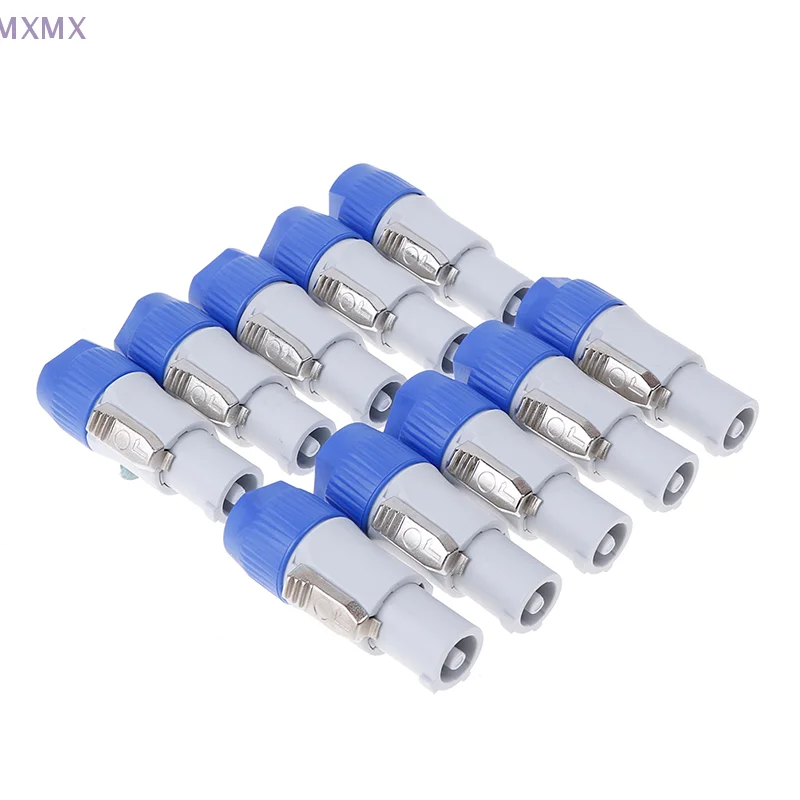 NEW 10Pcs NAC3FCA Speakon Male Plug 3Pin Powercon Connector 20A 250V AC Power Plug