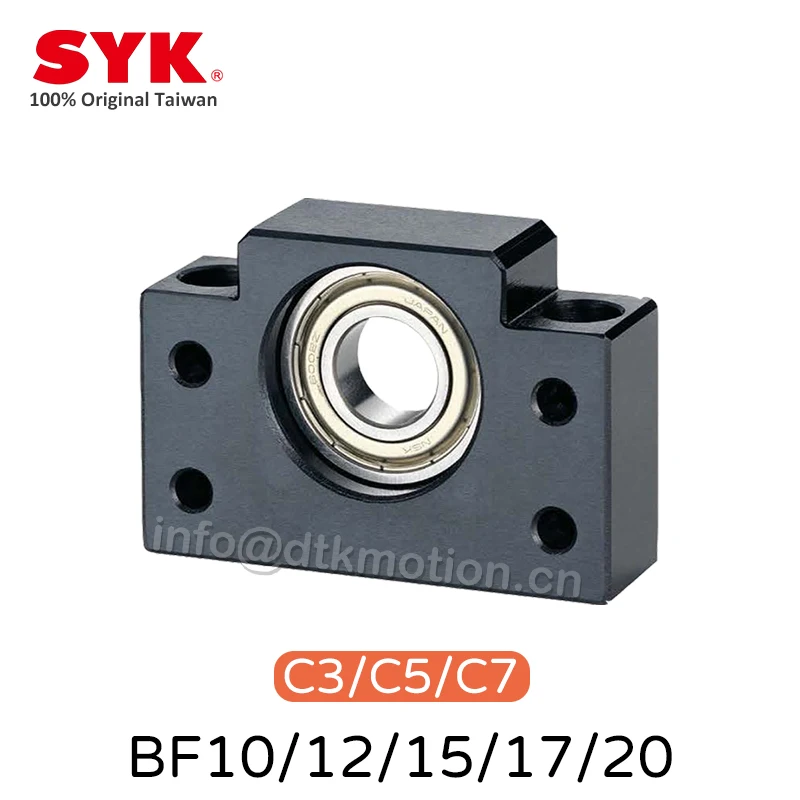 

SYK Support Unit Professional BF10 BF12 BF15 BF17 BF20 Supported-side C3 C5 C7 Ballscrew TBI SFU 1204 1605 Ground Spindle