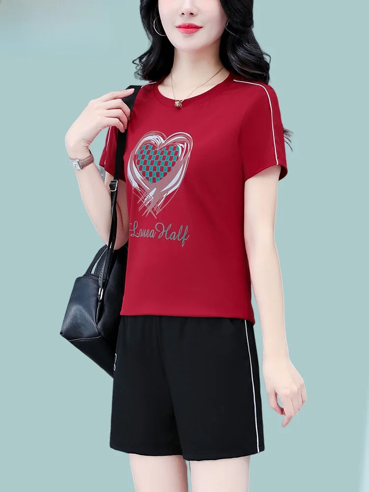 

Женский спортивный комплект TUCANO Ice Silk Qui Dry, новинка 2023 года, летний спортивный костюм ort Sve orts для бега, комплект из двух предметов, женский повседневный спортивный комплект...