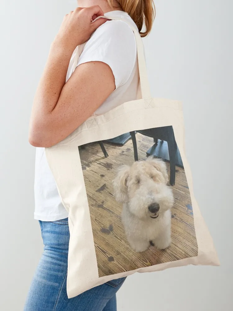 

Hilarious looking dog Borotan Tote Bag Portable shopping bag eco bag folding reusable shopping bags Canvas for women