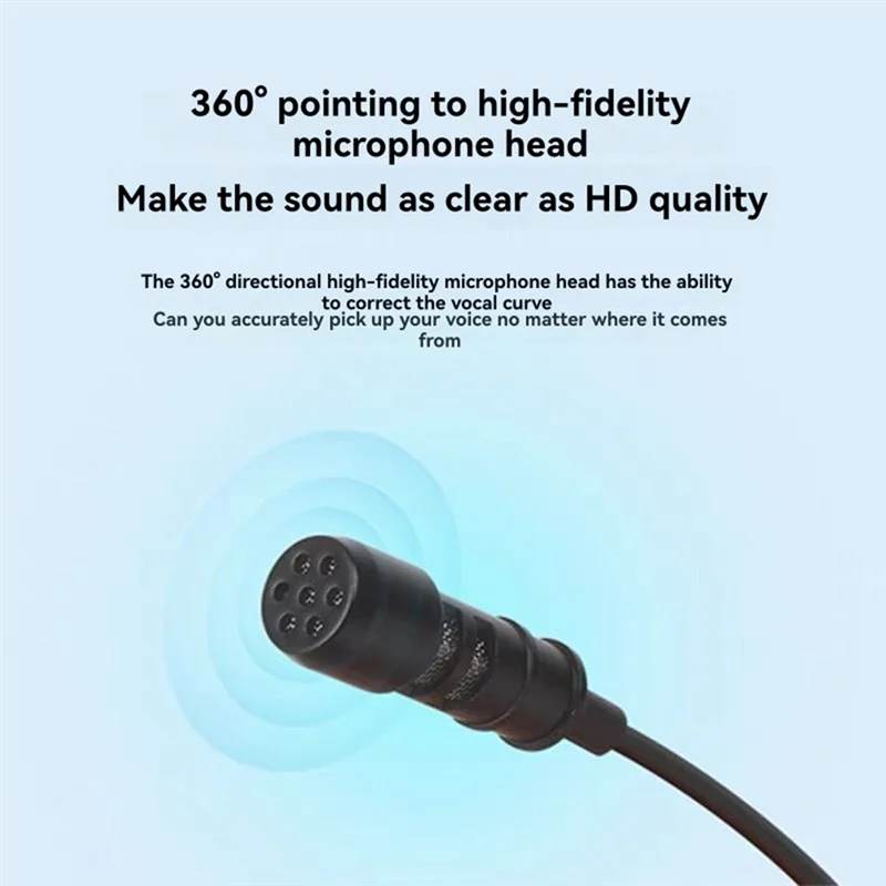 AAAEL-Lavalier Live Mini Wired Microphone HD 48V 3-Pin XLR Connector For Recording Device For Sound Card,Live Broadcast