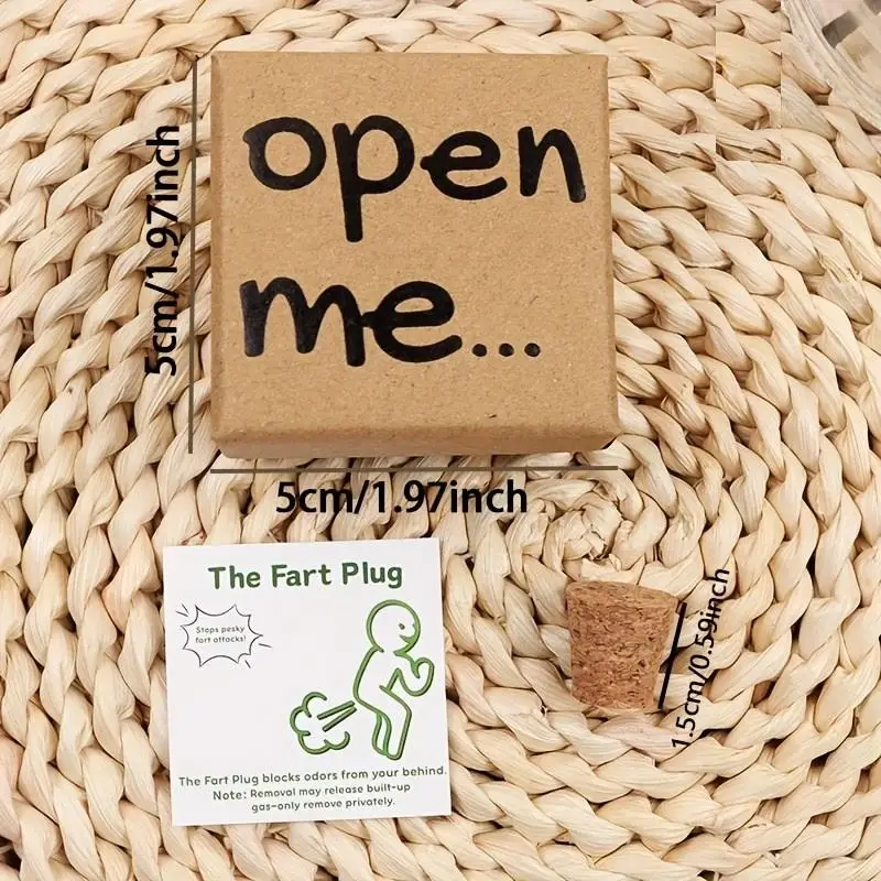 Funny Prank Gift Box with Joke Card & Cartoon Design 