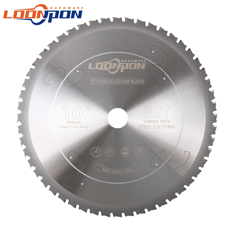 Loonpon Metalltrennscheibe 185/254/355 mm Hartmetall-Kreissägeblatt für Stahl, Eisen, Aluminium, Metallschneideblatt – Detail 10