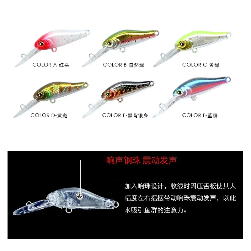 1PC 3.5cm 2.4g Fishing Lure Quality Minnow Lure 3D Eyes Plastic Hard Bait Pesca Artificial Jig Wobblers Crankbait Fishing Bait image 5