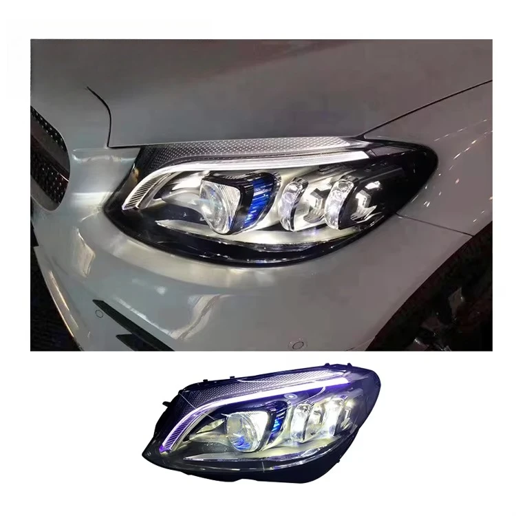 Factory Sales Replace Headlamp LED Work Head Lights Car LED Headlights for Mercedes Benz W205 C63 C180 C260 2014-2020