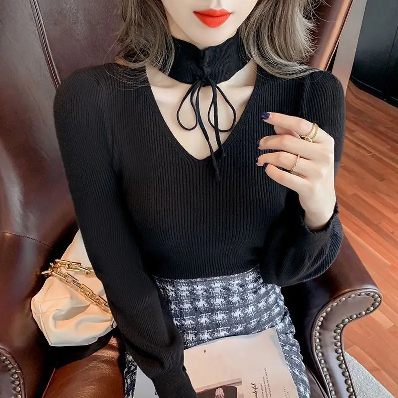 

Sweaters Jumpers Pullovers Woman Baggy Linen Punkknit A-Line Art Western Turtleneck Fleece Fashion Knitted Artistic Modern Sport