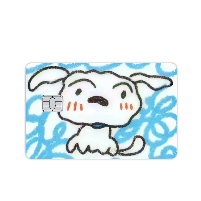 kawaii figure Anime Poker Sticker Film Tape Skin for Credit Card Debit Card Cartoon Waterproof Stickers Small Chip