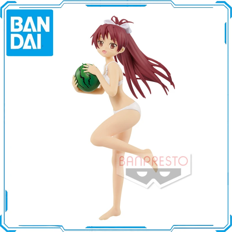 In Stock Original Bandai BANPRESTO EXQ Sakura Kyouko Swimsuit ver. Action Figure Animation ToyGift Model Collector Anime Hobby