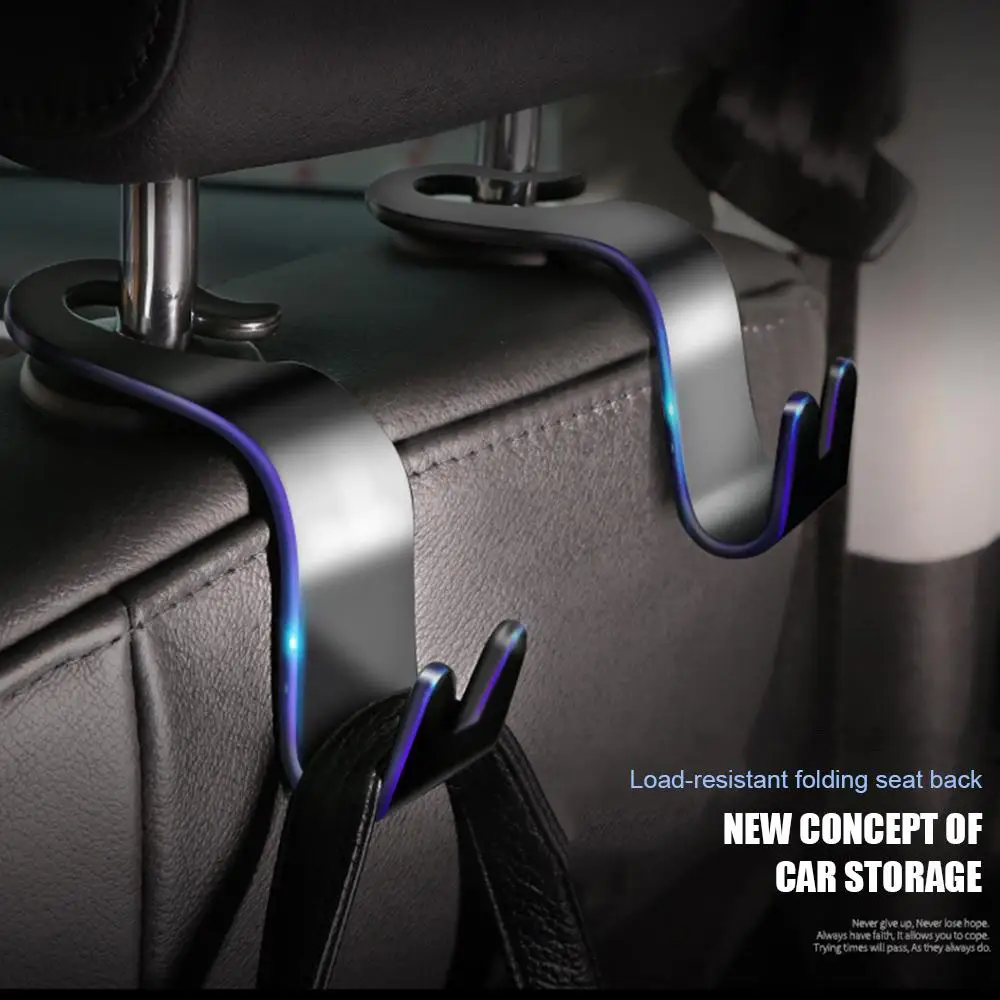耐久性のある車の後部座席フック、ポータブルハンガー、バッグオーガナイザー、ホルダー、耐荷重フック、ユニバーサル、20kg