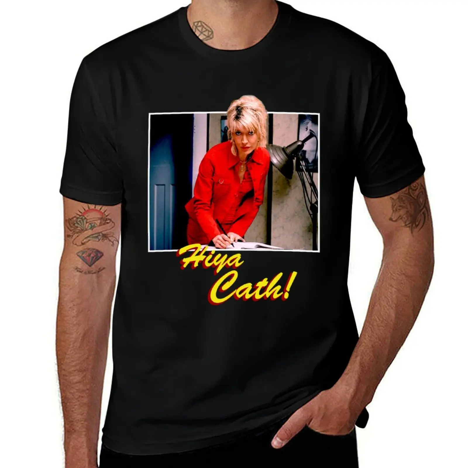 Hiya Cath!_quot_ Nighty Night - Jill Tyrell Julia Davis Vintage T-Shirt man t shirt cotton high quality T-Shirt
