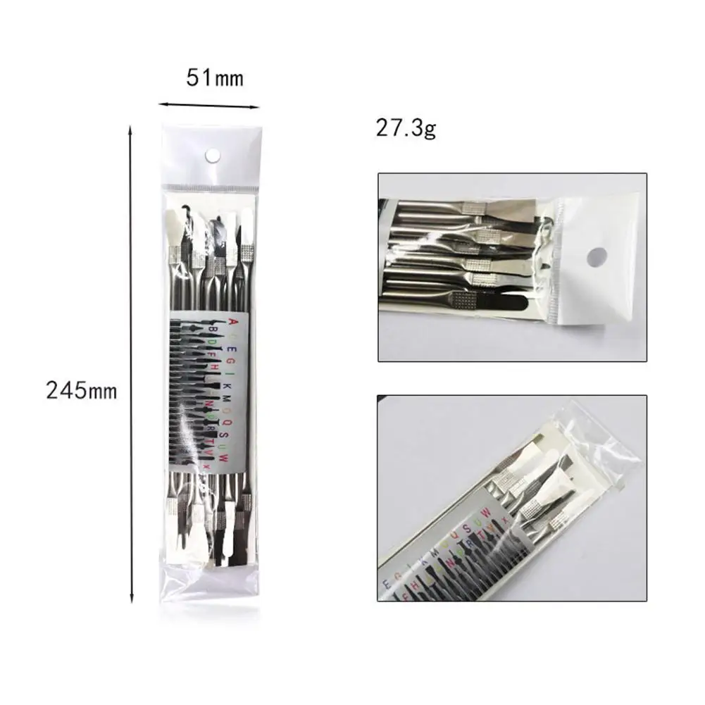 CPU IC Glue Remover Phone Repair Tool, Lâminas finas octogonais, C Chip Hand Tool, Computador do telefone móvel, 8pcs