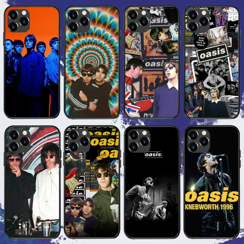 O-Oasis band  Phone Case For iPhone 11 12 13 Mini 13 14 Pro XS Max X 8 7 Plus SE XR Shell