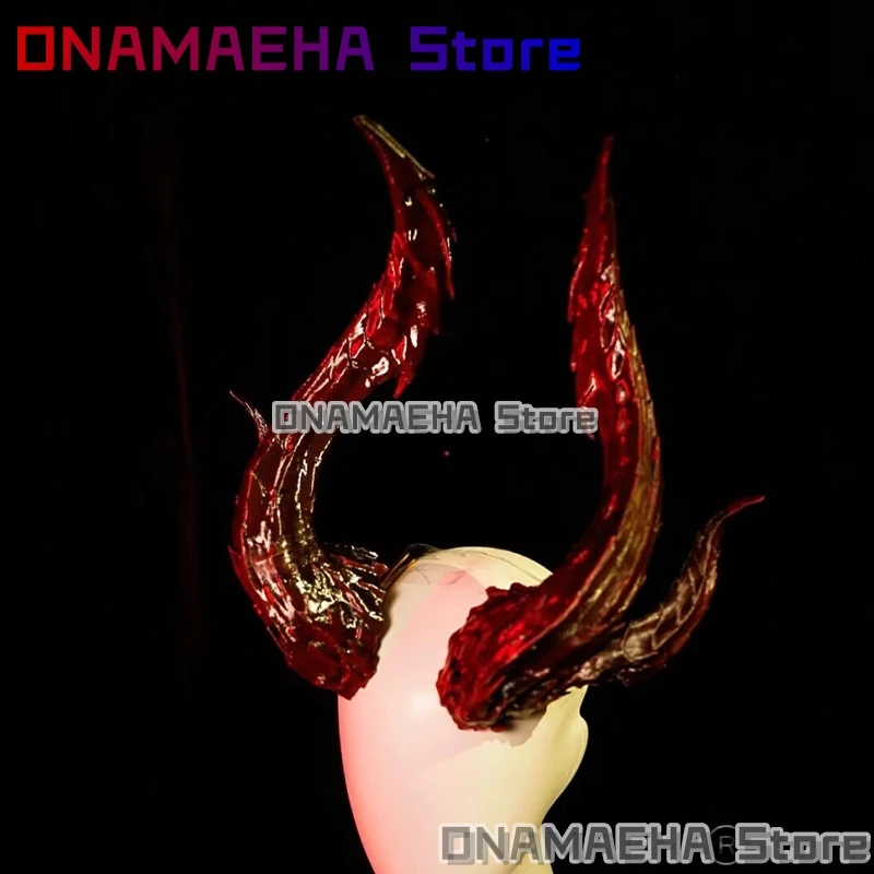 ONAMAEHA*/Tiefling Accesorios de Cuerno 3D de Ácido Poliláctico para Cosplay, Furry, Furrsuit, Dragón, Demonio, Drakon, Cabeza de Dragón, Cos Anime
