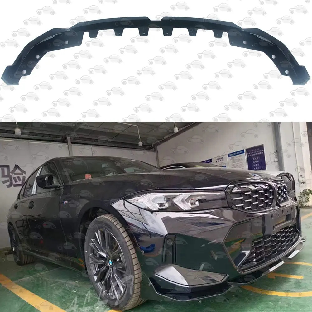 Front Bumper Lip Spoiler Side Lower Splitters Body For BMW G20 3 Series 320i 325i 330i 325Li M 2022+ Install Original Car Hole