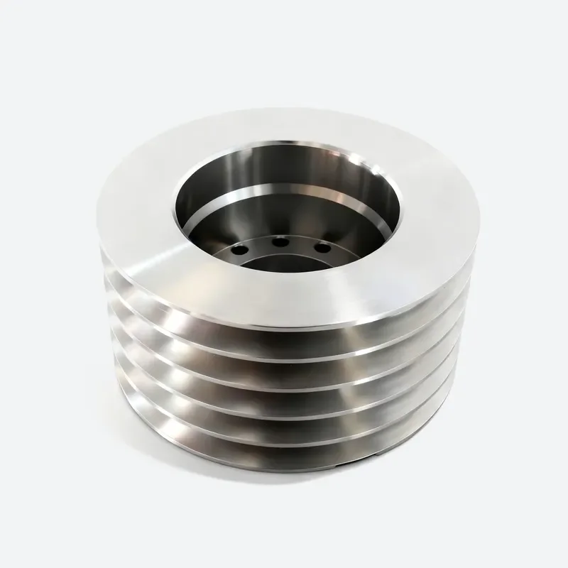 Stainless Steel 5 Grooves V-Belt Pulley Centrifuge Pump  Customization Separator Centrifuge Parts 4-Axis CNC