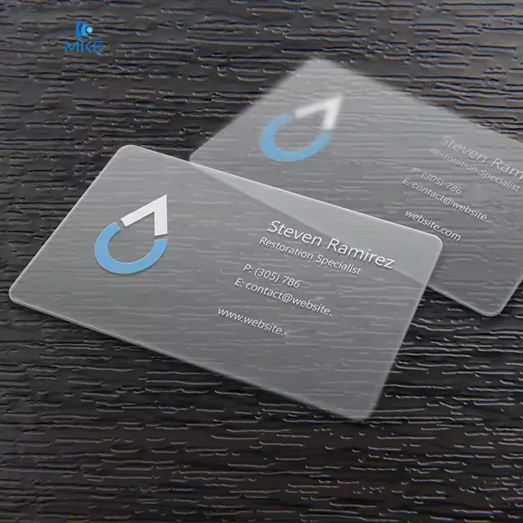 

Wholesale Cheap Best Quality Pvc Clear Frosted Card Transparent Plastic Business Cards With Logo