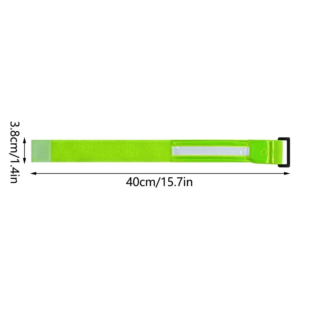 2Pcs Safety LED Light Armband 3 Modes 5 Light Color Warning Wristband High Brightness Creative LED Running Light Night Running