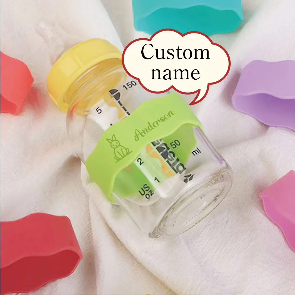 1pc Custom Name Stainless Steel Cup Sleeve Sports Water Bottle Band Soft & Flexible Silicone Colorful Options view 6
