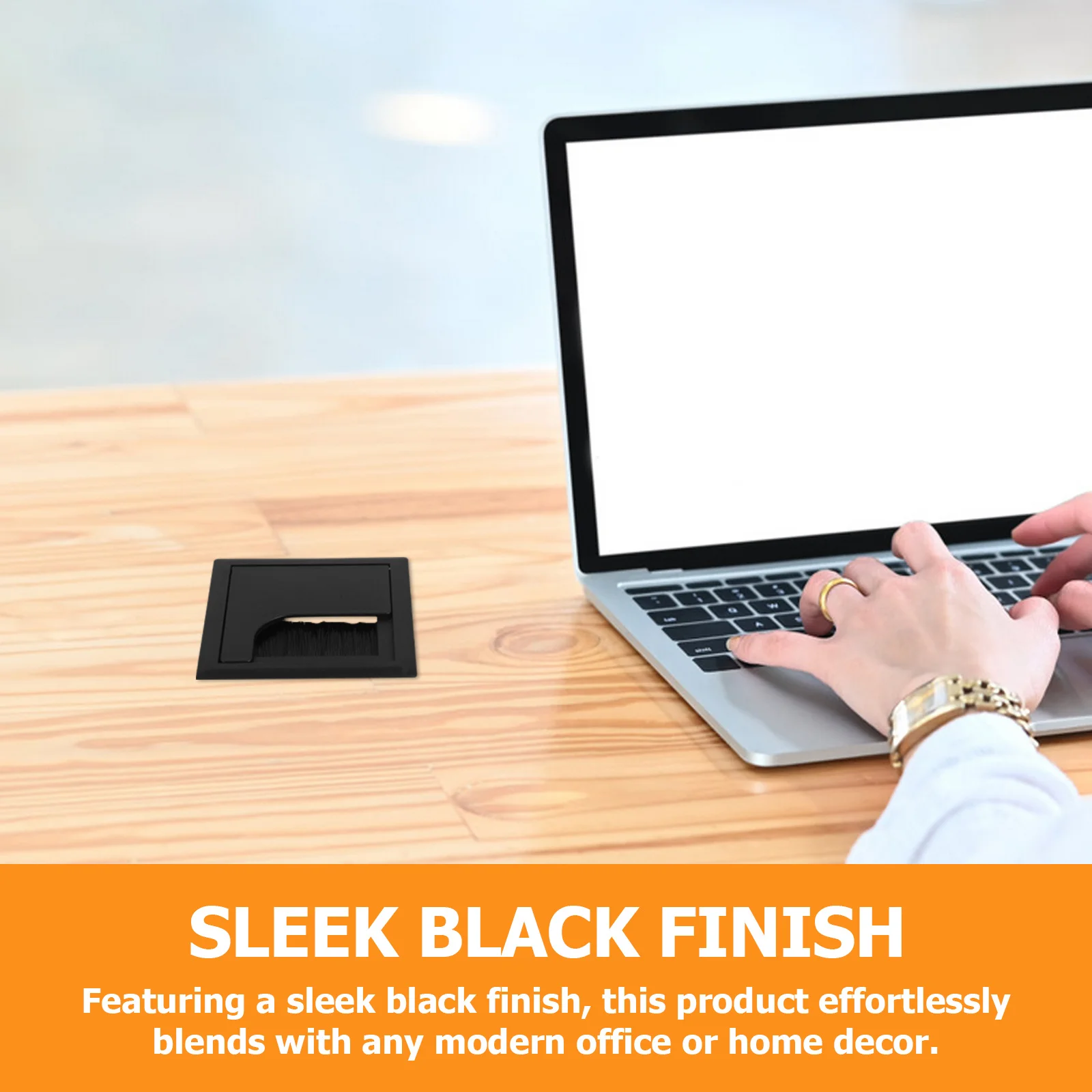 6 uds 80x80mm ABS escritorio alambre arrumado ojales cubiertas para orificios de Cable decoración moderna para el hogar y la Oficina escritorio Cable ordenado cubierta del agujero del Cable