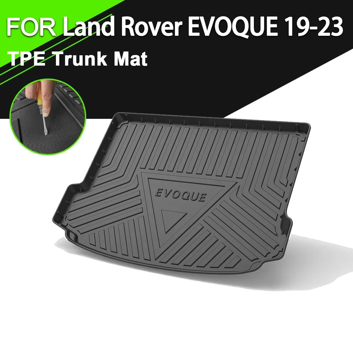 

Car Rear Trunk Cover Mat TPE Waterproof Non-Slip Rubber Cargo Liner Accessories For Land Rover EVOQUE 2019-2023