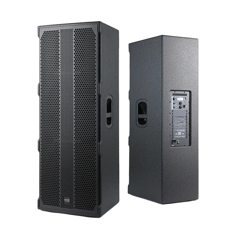 Q215DC Dual 15-inch 1000W RMS DJ System Home Stage Active Full Range Wood Cabinet Speaker