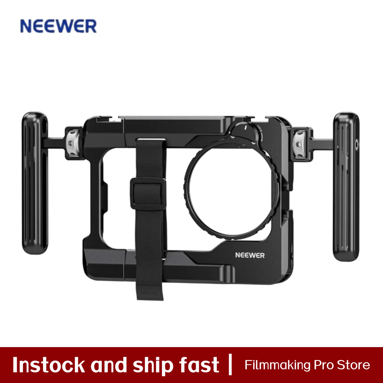 

NEEWER Universal Smartphone Video Rig with Handles 67mm Filter Adapter Phone Cage for iPhone 16 15 Pro Max Samsung S24 S23 Ultra