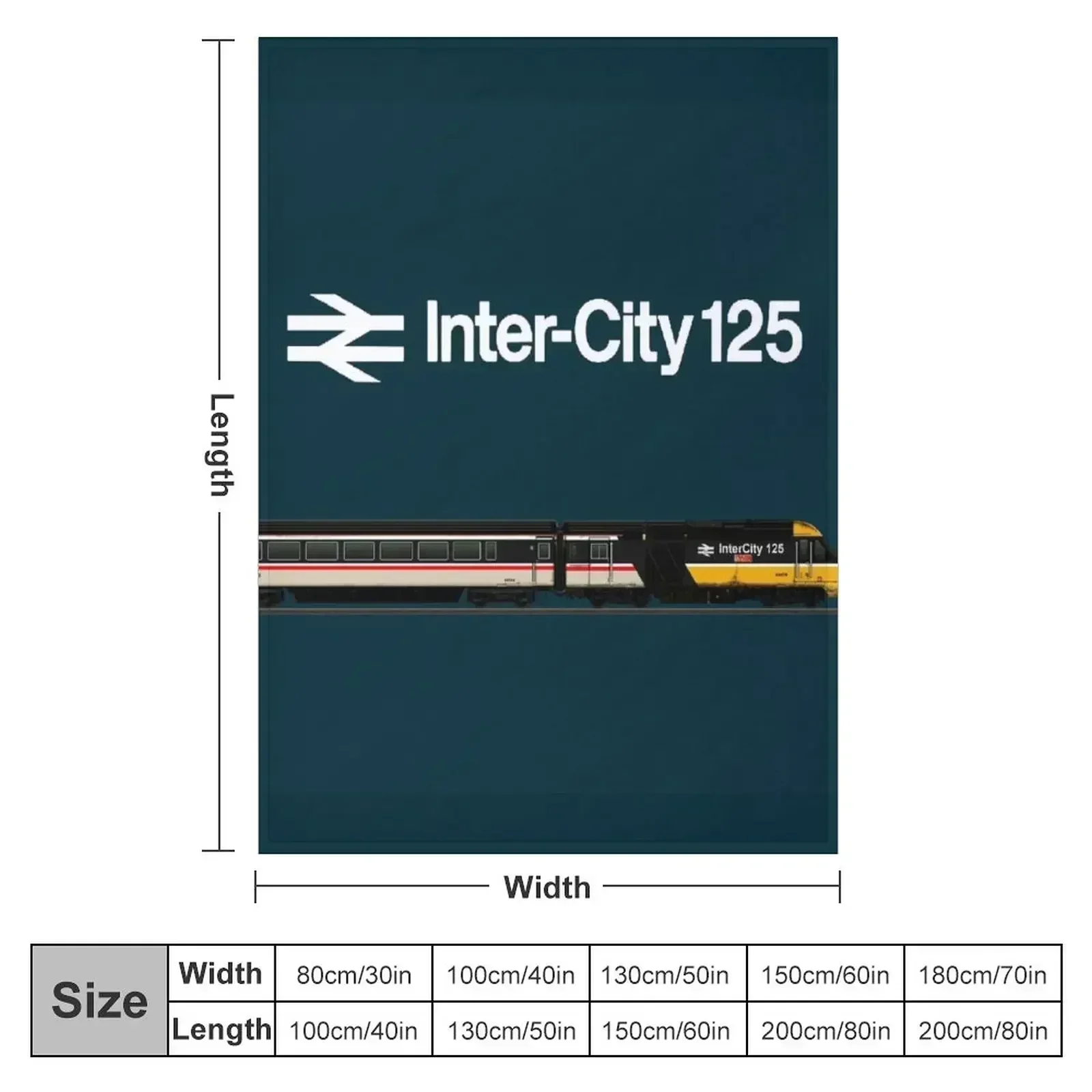 Intercity 125 locomotive weathered Throw Blanket