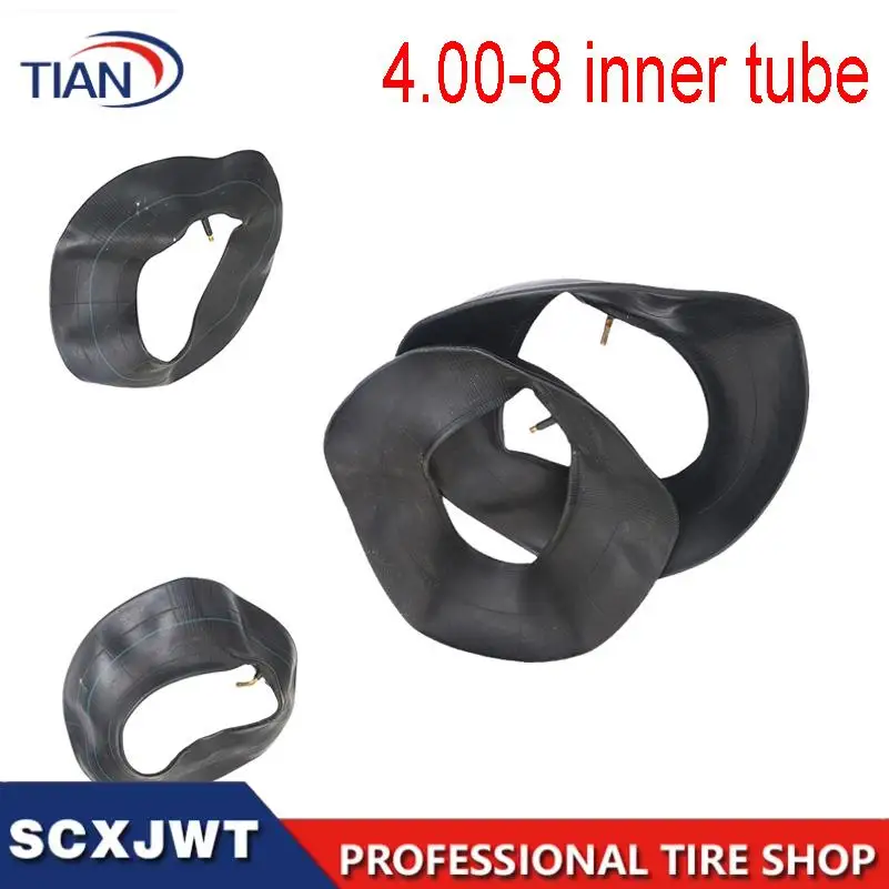 Thickened tubes 4.00-8 inner tubes with straight valve, suitable for unicycles, bagged trucks, handcarts, tires