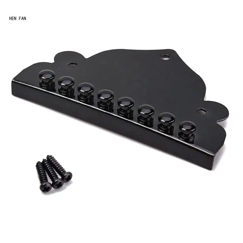 Black Zinc Alloy 8 String Mandolin Tailpiece Guitar & Bass Parts Diamond Grade M89D