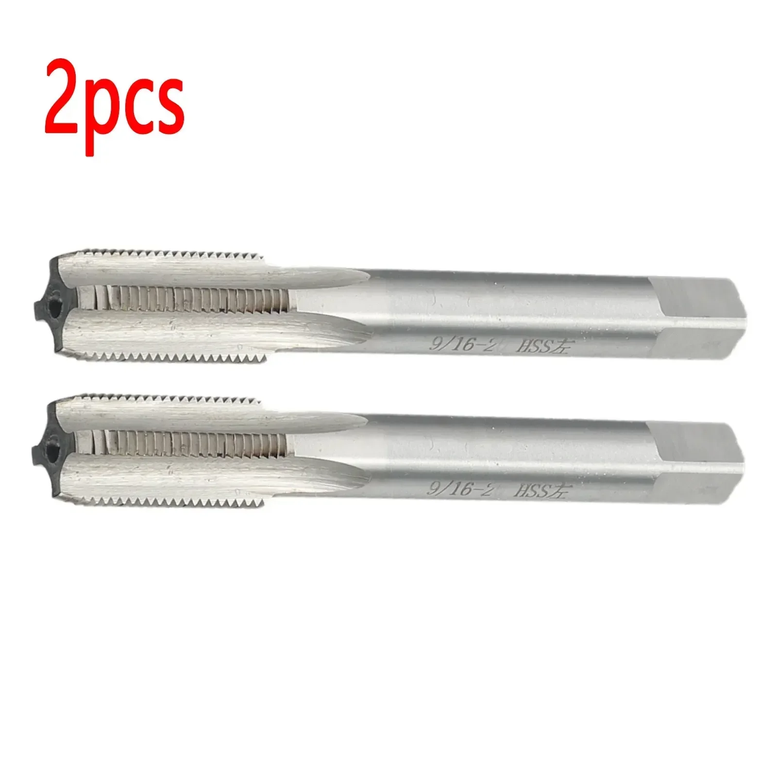 

2pcs Right Hand Left Hand Thread Tap 9/16''-20 TPI HSS Steel Machine Plug Tap Metal Screw Hole Tap Drill Metric Screw Thread Tap