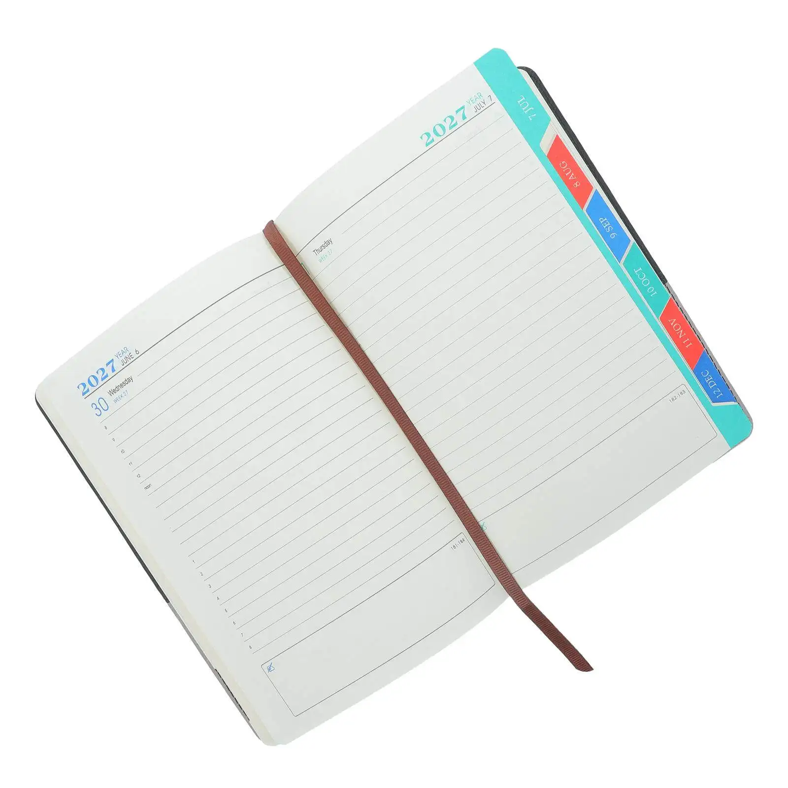 

2027 Daily Appointment Book A5 Soft Cover Diary Planner Color Blocked Two Tone Design for Students Professionals Academic