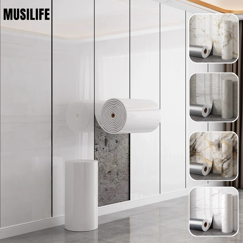 

10/5/3M Faux Marble Thick Foam Bedroom Wallpaper Imitation Ceramic Tile Self-adhesive Wallpaper Bathroom Waterproof Wall Sticker