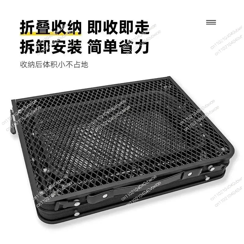 Outdoor Folding Tables and Chairs Camping Picnic Table Barbecue Grid Table