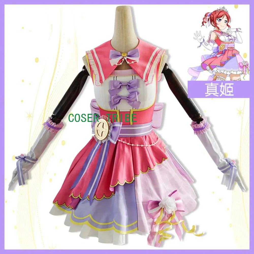 Lovelive Nishikino Maki Lolita Fireworks Awaken Women Dress Cosplay Costume Cos Game Anime Party Uniform Hallowen Play Role