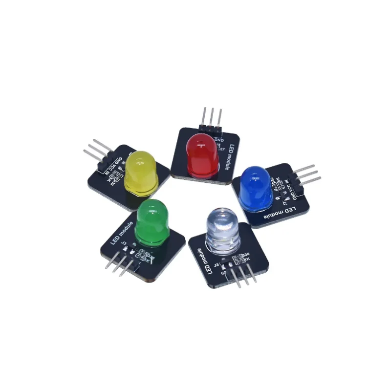 Smart Electronic Building Block LED Light-emitting Module Indicator Light Emitting Tube 10mm Compatible with Arduino