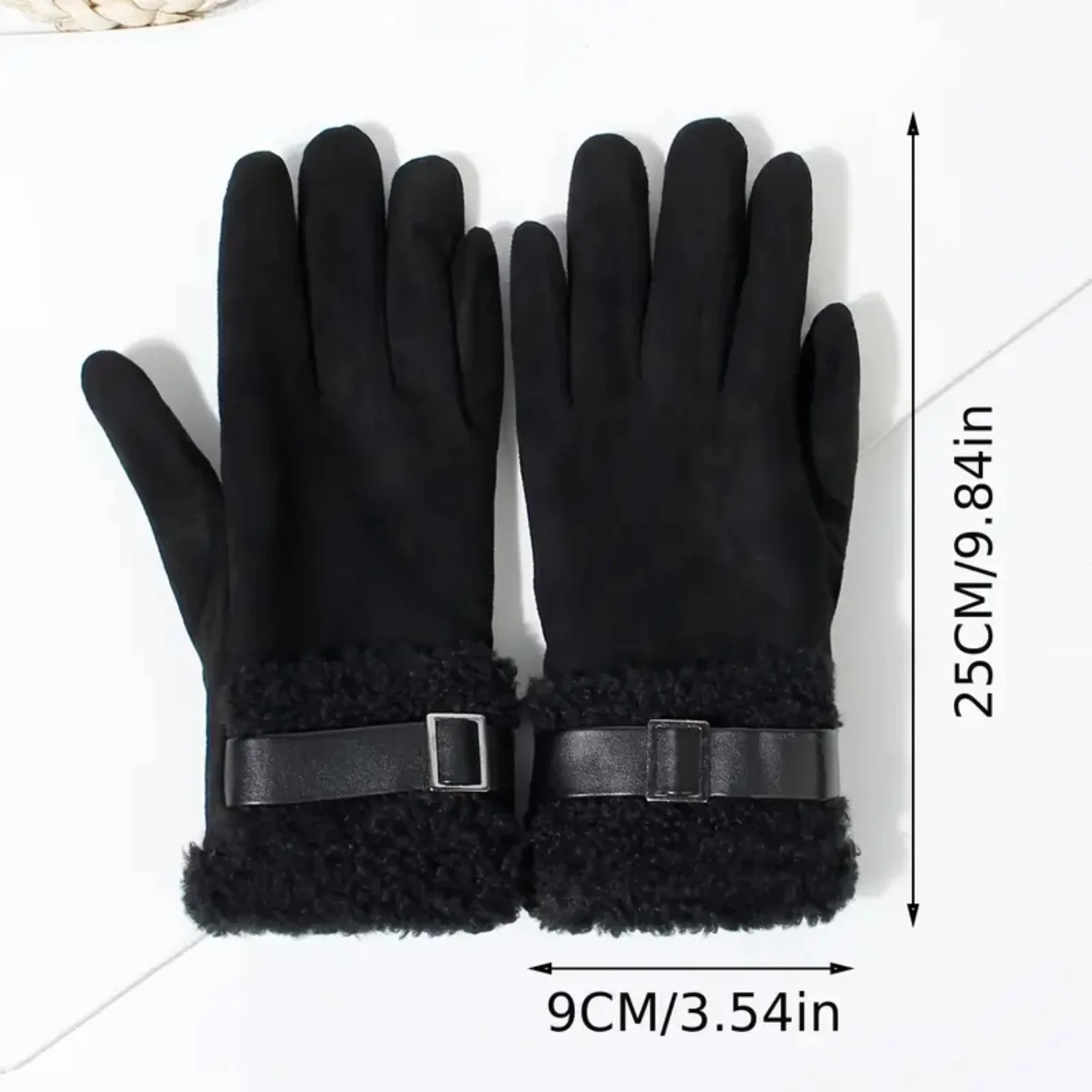 Warm Suede Winter Gloves for Women - Touch Screen Outdoor Riding Gloves, Stay Cozy this Winter! Face paint stencils Henna black