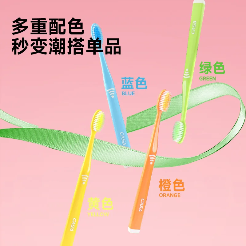 Advanced soft-bristle toothbrush for adults household wide-head cleaning toothbrush