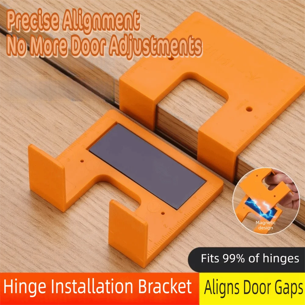 Double Sided Scale Hinge Installation Fixing Plate with Magnetic Fixed Hinge Installation Positioning Piece