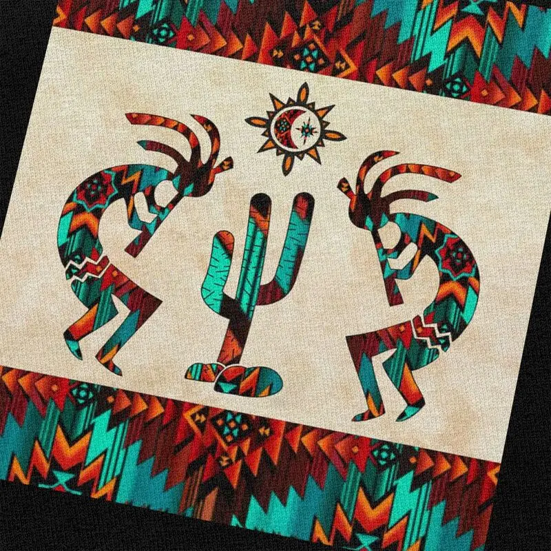 مخصص جنوب غرب القبلية الأمريكية الأصلية Kokopelli تي شيرت للرجال 100% القطن عادية تيز تي شيرتات قصيرة الاكمام سليم صالح الملابس