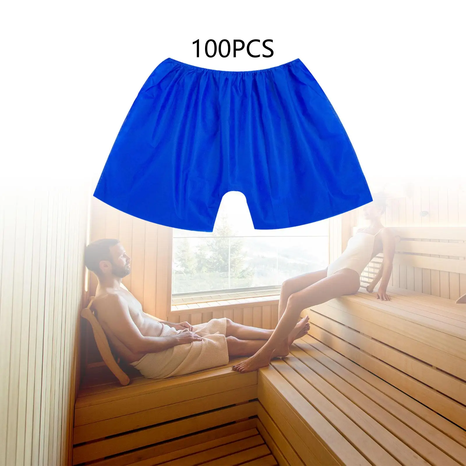 100x SPA Sauna Panties Nonwoven Male Briefs Shorts Men Briefs Underwear (M Size) for Sauna Travel Massage Salon Beach Sunbathing