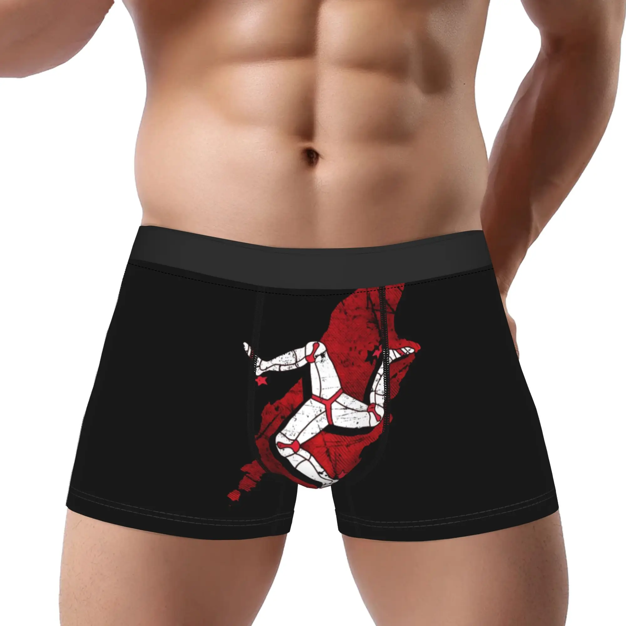 

Isle Of Man TT Races Underpants Breathbale Panties Man Underwear Isle Of Man Print Shorts Boxer Briefs